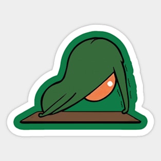 Avocado Yoga Sticker